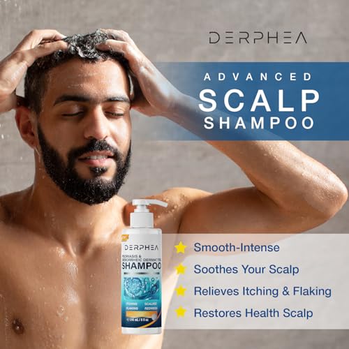 Psoriasis Shampoo: Seborrheic Dermatitis Shampoo, Folliculitis - for Eczema Dandruff Itchy Dry Scalp - Safe Ingredients for All Skin Types - 8 Fl Oz