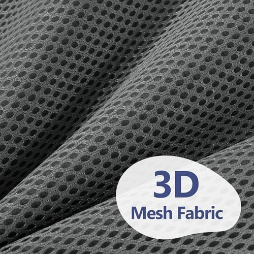MABOZOO Bath Cushion for Tub with Powerful 4 Non-Slip Suction Cups,Quick Dry Mesh Bathtub Mat,Spa Pillow Bath Accessories for Adults Indoor Outdoor (Gray)