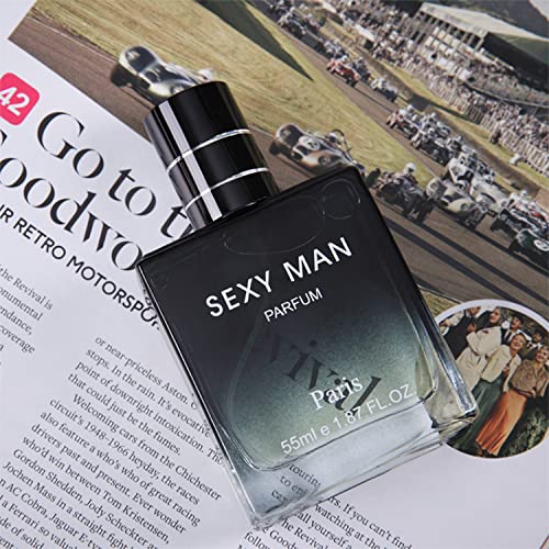 Sexy Man Men's Cologne Gift Attractive Fragrant 1.87 Oz (Black)