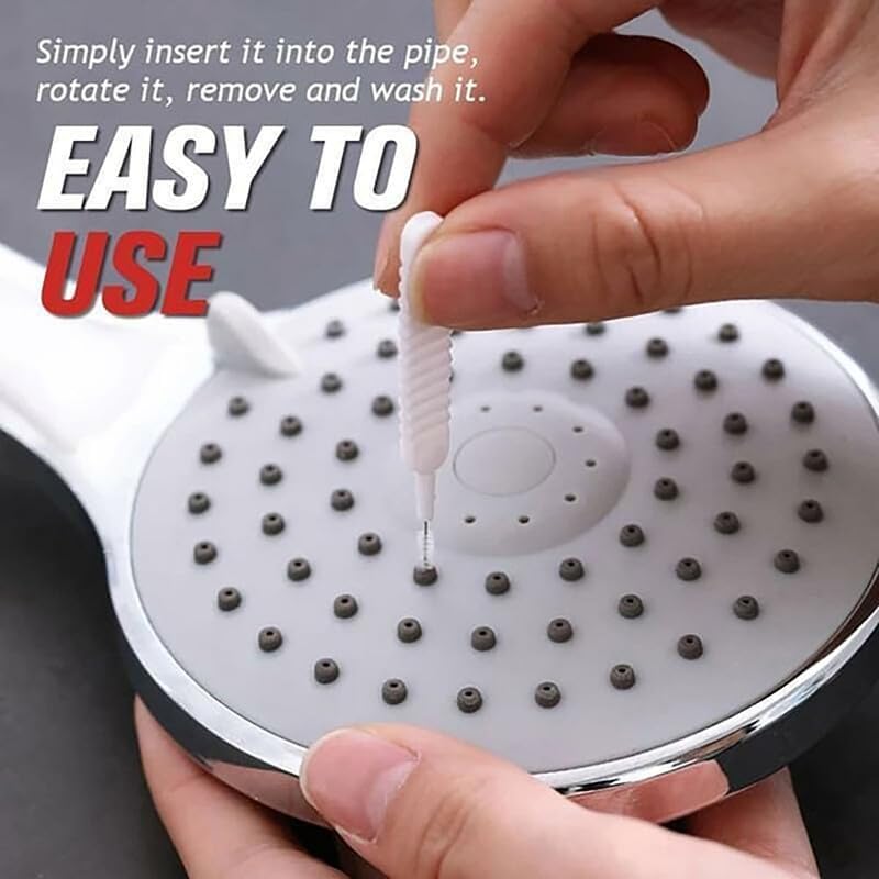 Gap Hole Anti-Clogging Cleaning Brush, 2024 Upgrade Shower Head Brush Shower Head Cleaning Brush Shower Head Cleaner Tool Multifunctional Shower Head Cleaning Brushes for Household Bathroom