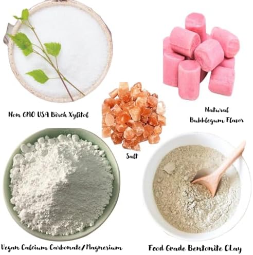 Remineralizing Vegan Mineral Tooth Powder I Bubblegum Formula for Kids I Natural Whitening I Stronger Teeth 1.5oz (1.5 oz jar)