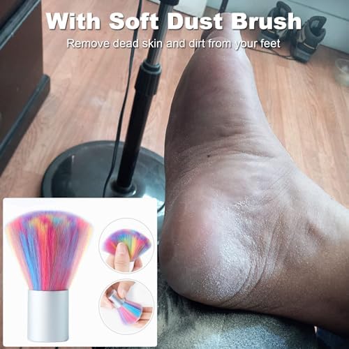 Electric Callus Remover for Feet Adjustable Speed, Powerful Foot Scrubber Electric Foot Callus Remover Heel File with 60PCS Sanding Discs Pedicure Tools for Feet Dead Skin Foot Grinder, Pink