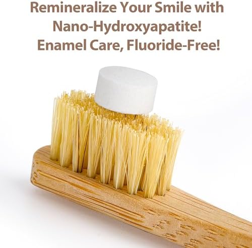 NanoMint | Remineralizing Toothpaste Tablets | Nano Hydroxyapatite Fluoride Free | 124 Toothpaste Tabs | Eco Friendly, Travel Mouthwash Tablets | Freshens Breath & Strengthens Tooth Enamel