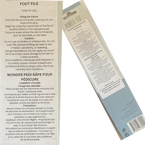 Made in Germany Double Sided Metal Foot File - Stainless Steel Feet Callus Remover - Feet Scrubber Dead Skin - Heel Scraper Cracked Heels Repair Professional Foot Rasp.