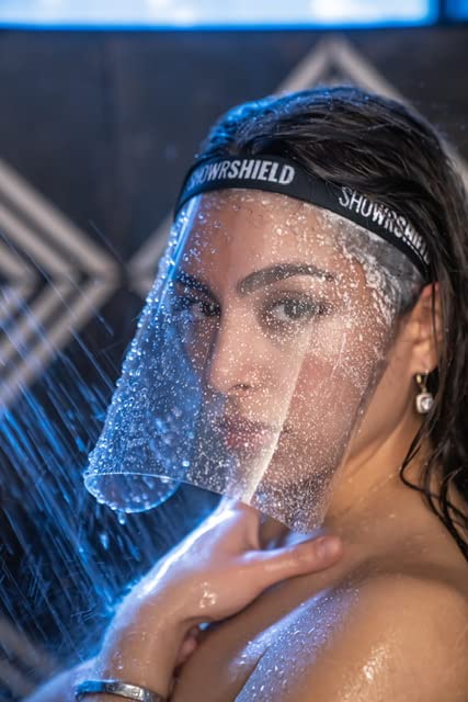 Plus-Keeps your face dry while you're showering & shampooing. Any reason to keep your face dry while in the shower.