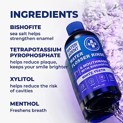 сoncentrated Irrigant | Mouthwash for Water flosser Teeth WHITENING | Add to Water Flossers| Fruit Flavor | When dilluted 33.8 fl.oz = 373 fl.oz | Peroxide Free. Made in USA