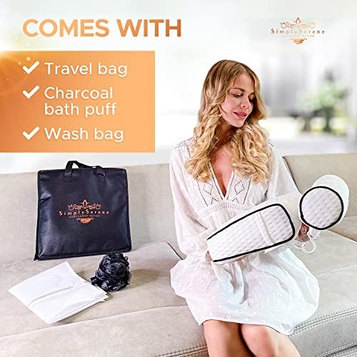 Luxury Bath Pillow for Tub, 6 Strong Suction Cups, 4D Breathable Mesh Headrest Cushion, Bathtub Pillow for Head and Neck Support, Relaxing Spa Accessories, Ideal for Tubs, whirlpool tubs and Spa Gifts