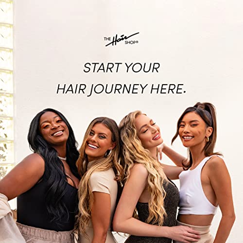 The Hair Shop Black Loop Brush - Salon Professional Grade with Matted Black and Ergonomic Design - Safe Detangler Tool for 100% Remy Human and Synthetic Hair Extensions and Wigs