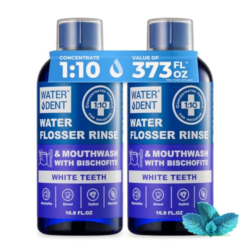 сoncentrated Irrigant | Mouthwash for Water flosser Teeth WHITENING | Add to Water Flossers| Fruit Flavor | When dilluted 33.8 fl.oz = 373 fl.oz | Peroxide Free. Made in USA