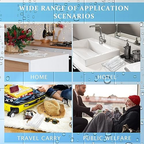 Tioncy 200 Pack Prepasted Disposable Toothbrushes Individual Wrapped Toothbrushes Soft Bristle Travel Toothbrush Single Use Wrapped for Hotel, Camp, Travel and Gift for The Homeless (White)