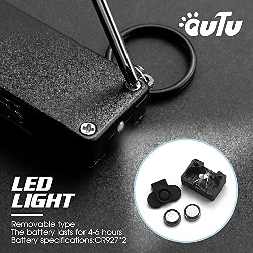 OUTU Keychain Nail Clippers Multitool, 8 in 1 EDC Utility Tool with Nail Clipper, Scissors, Tweezers, Gifts for Him Men Husband Dad Boyfriend (Black)