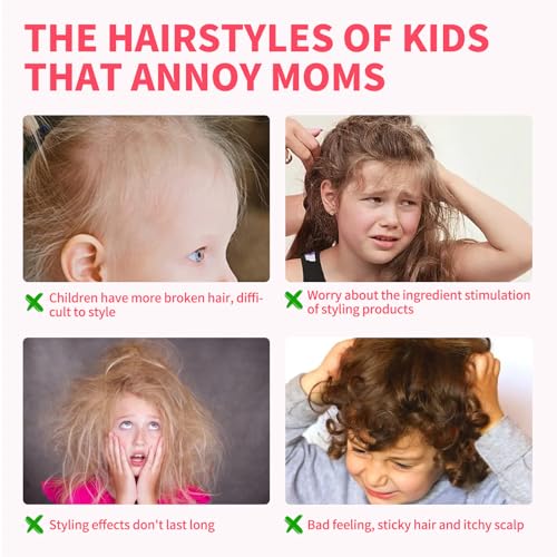 SEVICH Hair Gel For Kids With Comb, Toddler Hair Wax Stick For Girls - Quick Fix For Flyaways & Stray Ends - Frizz Control Finishing Stick - Gentle & Easy To Use 2.7fl oz/80ml