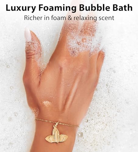 Premium Bubble Bath Long Lasting Foaming Bubbles Romantic Bath for Couples Cherry Chocolate Oud Moisturizing Relaxing Stress Relief Calming Spa Gift