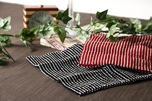 Exfoliating Washcloth [Made in Japan] Extra Long Exfoliating Towel Special Texture Makes Fluffy Foam Lather, Back Scrubber, Dead Skin Cell Remover, Loofah for Women and Men (Black)