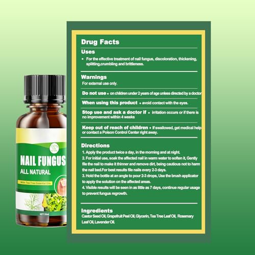Toenail Fungus Treatment Extra Strength, Nature & Effective Nail Fungus Treatments for Fingernails & Toenail, Ingrown Toe nail Fungus Repair for Thick, Discolored & Damaged Nail