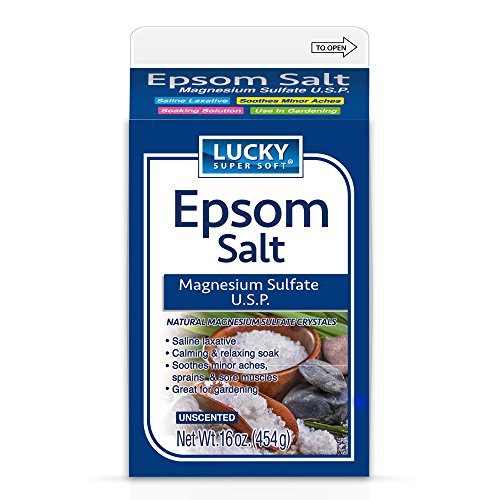 Lucky Super Soft Magnesium Sulfate U.S.P. Epsom Salt, 16 Ounce