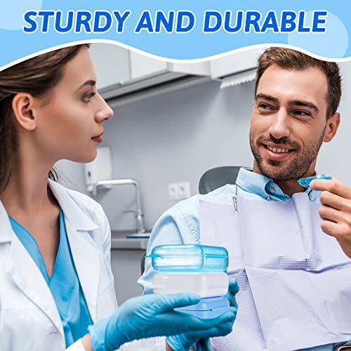 Sherr 120 Pcs Dental Retainer Case with Holes 12 Colors Denture Case Mouth Guard Holder Multicolored Retainer Holder False Teeth Container for Travel Office Home