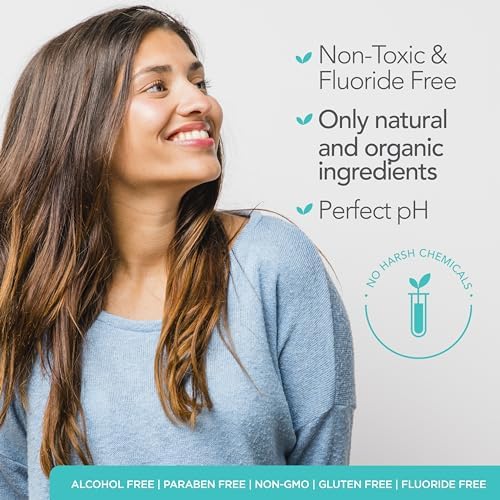 ORL Natural & Organic Alcohol-Free Mouthwash Uniquely Formulated to Clean Your Mouth, Whiten Your Teeth, Strengthen Tooth Enamel with 7.0 pH Balance. Eco-Friendly Aluminum Bottle. 16.9 oz.