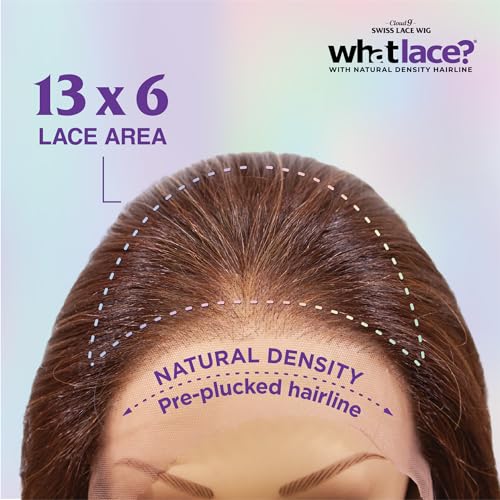 Sensationnel What Lace 13X6 Wigs - Glenna Lacefrontal Hand Tied Glueless Synthetic With Natural Density Preplucked Hairline (1B OFFBLACK)