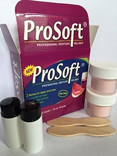 Prosoft Denture Reliner - 3 Pack (Will Reline 6 Individual Denture Plates)