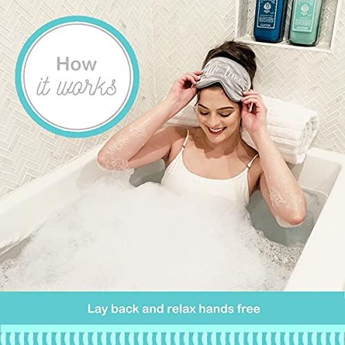 Luxury Body Stopper, Anti-Slip Spa Accessory, Holds Reclined Position in Bath to Fully Release Tension, Bathe Comfortably Hands Free, and Keep Your Hair Dry. Recline, Relax, Stay Put!