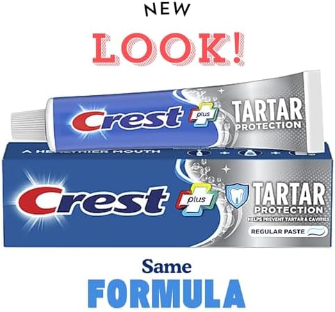 Tartar Protection Regular Paste, 5.7 oz (Pack of 3). Helps Control Tartar and Prevent Cavities | Cavity Protection Toothpaste + Tongue Cleaner MB with Travel Case