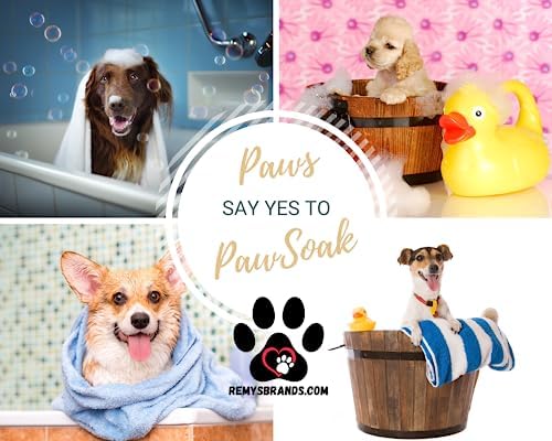 PawSoak Bath Salts for Pets - Epsom Salts & Colloidal Oatmeal Blend - Reduces Excessive Paw Licking & Chewing - Soothing & Cleansing for Dogs & Cats