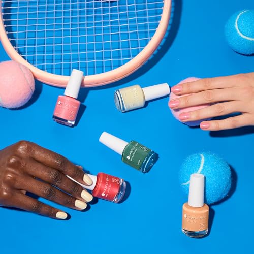 Dazzle Dry Nail Lacquer (Step 3) - Poolside Pink - A deep coral pink-red. Semi-sheer shimmer. (0.5 fl oz)