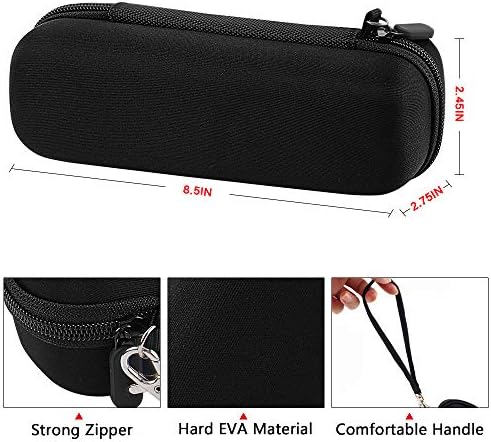 Toothbrush Travel Case Compatible with Oral-B Pro 1000 2000 3000 3500 5000 7500/ for Philips Sonicare ProtectiveClean 4100 6100 5100 6500 7500 Rechargeable Electric Toothbrush (Box Only) -Black