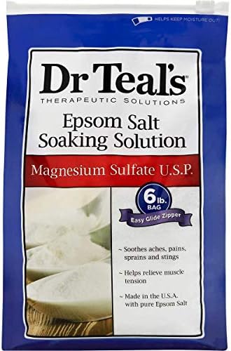 VELCRO Brand Dr. Teal's Epsom Salt, 6 Pounds (2 Count)