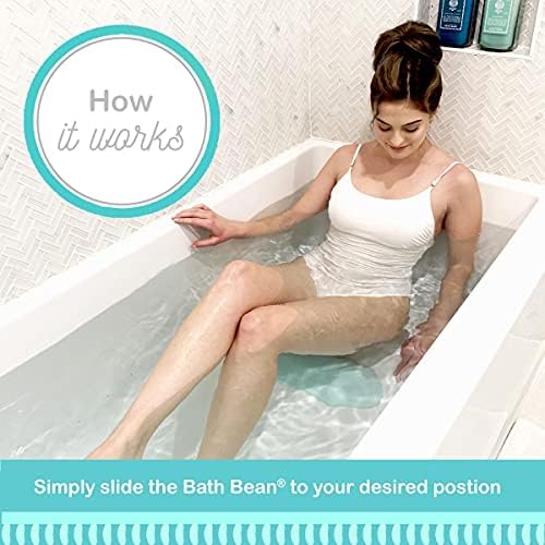 Luxury Body Stopper, Anti-Slip Spa Accessory, Holds Reclined Position in Bath to Fully Release Tension, Bathe Comfortably Hands Free, and Keep Your Hair Dry. Recline, Relax, Stay Put!
