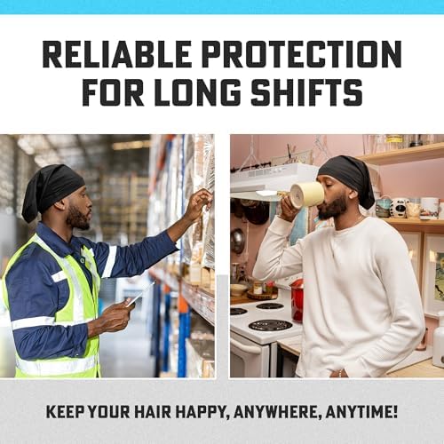 Unisex Dreadlock Cap | Hair Bonnet for Sleeping | Prevents Frizz & Breakage | Hair Protection from Dust and Debris | Sleep Caps - 5-Pack | PRIMERIVER