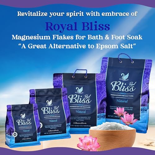 Magnesium Bath & Foot Soak | Salt Flake 15 LB (240 OZ), Super Value Pack | Natural Salts for Relaxation, Wellness & Muscle Relief, Soaking, Recovery & Stress Relief - 15 LB (240 OZ)