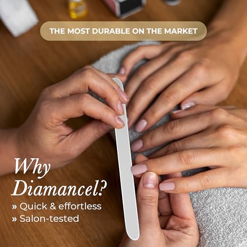 Diamancel Luxury Diamond Nail File – #2 Medium Grit - For Most Average Thickness Fingernails (Regular Size)