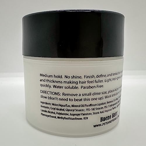Pete & Pedro HAIR STYLING CLAY - Medium Hold, Matte Finish, Low Shine Styling Clay for Men, Ideal for Hairstyling Medium, Messy, Fine Thinning Hair Styles | Shark Tank Featured, 2 oz
