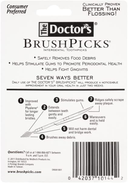The Doctor's BrushPicks Interdental Toothpicks (275 Count (Pack of 5))