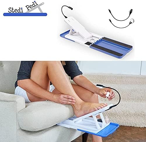 Pro - Professional Home Pedicure Kit - Pro Includes Lit Magnifier, Drying Fan, and Task Light - Paint Nails with Ease Using Pedi Assistant Tool - DIY for Women of All Ages