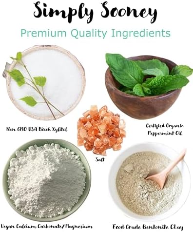 Zero Waste up to 6 Month Supply Organic Vegan Fluoride Free Tooth Powder Peppermint Flavor- Ships Without Any Plastic Packaging I Natural Whitening I Stronger Teeth