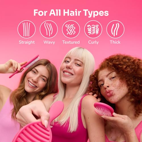Wet Brush Disney Original Hair Detangler, Moana (Elegant Princess), Ultra-Soft IntelliFlex Bristles, Detangling Brush Glides Through Tangles (Wet Dry & Damaged Hair), Women & Men