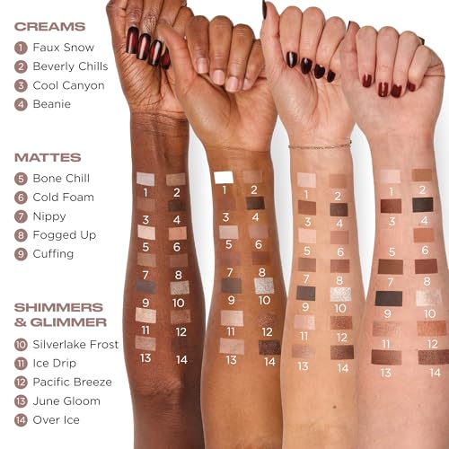 URBAN DECAY Naked Shaped Eyeshadow Palette - Multi-Use Cool-Toned Neutral Eye & Face Palette, 14 Crease-Resistant & Transfer-Resistant Shades, Up to 16 HR Wear, Sculpting Creams, Defining Powders