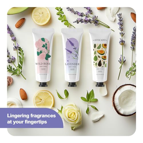 spa luxetique 10 Pack Hand Cream Gifts Mothers Day Gifts for Mom Hand Lotion for Dry Cracked Travel Size Mini Moisturizing Lotion for Women Appreciation Gifts 10 x 1.0 oz/30ml
