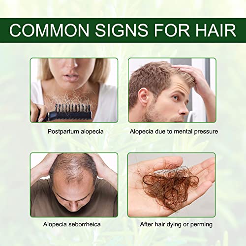 Rosemary Oil and Pumpkin Seed Oil Kit, Hair Growth Oil for Dry Damaged Hair, Moisturizing Scalp, Face, Nails, Body, Skin, Clear