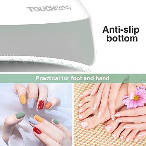 TOUCHBeauty Nail Dryer for Kids Teens Beginners: LED Fan & Light, Safe, Battery Powered, Non-Hands Tanned Version (TB-2130)