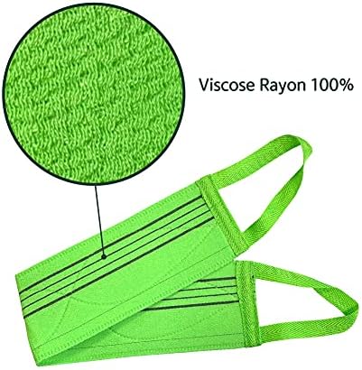 x (3 pcs) Long Exfoliating Back Washcloth Bath Wash Towel Korean Italy Towel