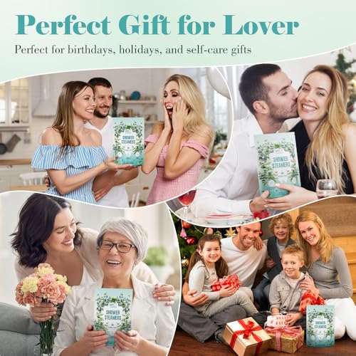 W&E Choice Shower Steamers Aromatherapy - Shower Bombs Birthday Gifts for Women, Eucalyptus Mint Essential Oils for Daily Relaxation & Stress Relief, Gift for Women & Men, Mom, Teen 18 Pack