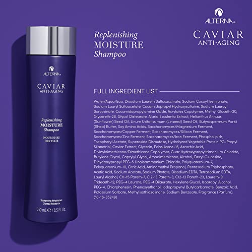 CAVIAR Anti-Aging Replenishing Moisture Shampoo | For Dry, Brittle Hair | Protects, Restores & Hydrates | Sulfate Free
