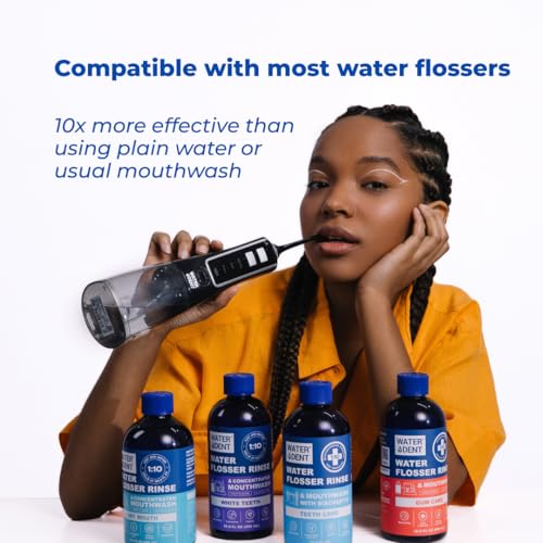 сoncentrated Irrigant | Mouthwash for Water flosser Teeth WHITENING | Add to Water Flossers| Fruit Flavor | When dilluted 33.8 fl.oz = 373 fl.oz | Peroxide Free. Made in USA