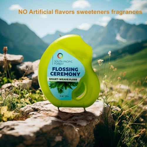 | Expanding Woven Dental Floss | Smart-Weave Floss | Vegan | Natural | Non-Toxic & PFAS Free | Eucalyptus & Manuka | Hilo Dental para Dientes | 55 Yards x 6 Units