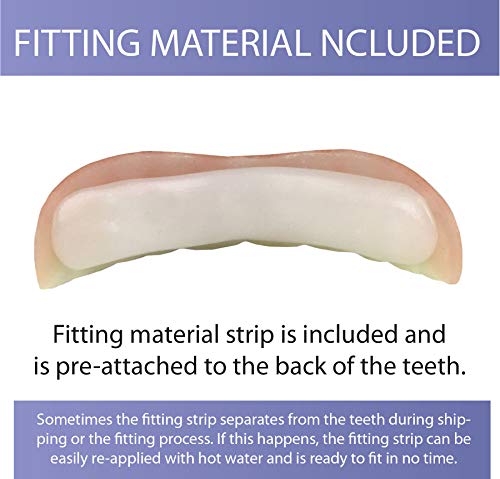 Professional Cosmetic Upper - New from Instant Smile! Hand Crafted Detail, Custom fit at Home! Works Best in Medium to Large Sized Mouths.