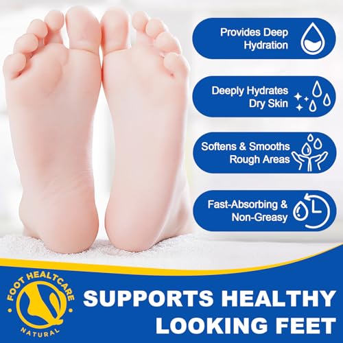 Urea 60 Percent Foot Cream Foot Care Stick Moisturizer for Dry Cracked Heels Feet Knees Elbows Hands, Foot Lotion Hydrates & Nourish Softens Skin Exfoliates Dead Skin Women and Men - 2PCS